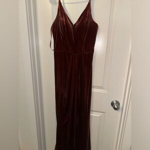 Terracotta bridesmaid dress